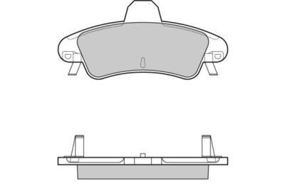 Placute frana Ford Cougar (Ec), Mondeo 1 (Gbp), Mondeo 2 (Bap) SRLine parte montare : Punte spate foto