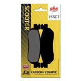 SBS - Plăcuțe de fr&acirc;nă 155CT pentru scuter (Carbon / Ceramic)