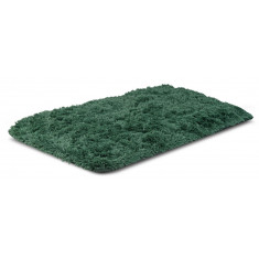 Mochetă moale antiderapantă Shaggy 80x120 cm Culoare verde