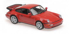 PORSCHE 911 TURBO (964) - 1990-RED 1:43 foto