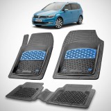 Cumpara ieftin Covorase Auto Tip Tavita Cauciuc Volkswagen Touran II (2015+) Negre Premium Protectie Interior