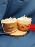 Caramel Ice Latte - Lumanare Parfumata cu Ceara Stil Gheata, Cafea si Lapte