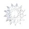 Set 27 Oglinzi Acrilice din PVC, Nierbo&reg;, Soare cu 26 de Raze, Autoadezive pentru Decorarea Peretilor, 50 x 50 cm, Argint