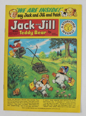 JACK AND JILL AND TEDDY BEAR , ` REVISTA CU BENZI DESENATE PENTRU COPII , 3 MAY , 1975 foto