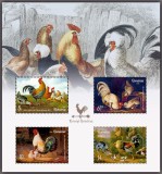 ROMANIA 2026 COCOSI - PICTURA - Bloc dantelat cu 4 timbre LP.2550a MNH**