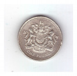 Moneda Anglia 1 pound / 1 lira 1983, stare relativ buna, curata