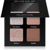 Sigma Beauty Quad paletă cu farduri de ochi culoare Peach Pie 4 g