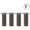 VidaXL Picioare pentru măsuță de cafea, 4 buc., oțel natural, 30-32 cm 4012463