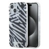 Husa pentru iPhone 15 / iPhone 14 / iPhone 13 - Karl Lagerfeld IML Luxury (KLHCP15SHZBPKCCK) - Zebra Pattern&amp;Cord