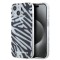 Husa pentru iPhone 15 / iPhone 14 / iPhone 13 - Karl Lagerfeld IML Luxury (KLHCP15SHZBPKCCK) - Zebra Pattern&amp;Cord