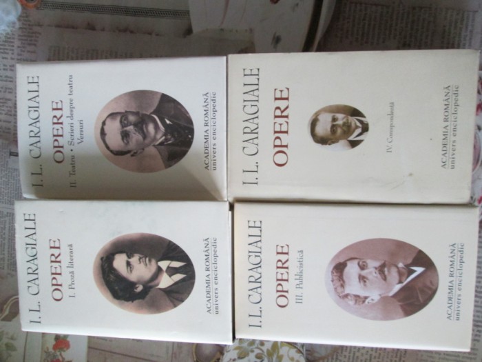 CARAGIALE OPERE-EDITURA ACADEMIEI 2000-2002-4 VOLUME