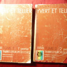 Catalog Yvert et Tellier 1998 - vol 1 si 2 Europa de Vest , coperti uzate
