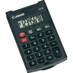 Calculator buzunar Canon AS8, 8 digiti, display LCD, alimentare baterie,