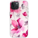 Husa personalizata pentru apple iphone 14, magsafe atasare magnetica, antisoc, model floral 6