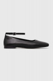 Vagabond Shoemakers balerini de piele DELIA culoarea negru