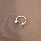 Cumpara ieftin Piercing Titan Potcoava cu Bila Mare si Sageata Mare