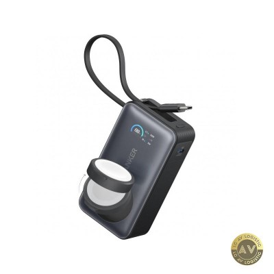 Baterie Externa Wireless Anker MagGo 10000mAh 35W PD + QI 1 x QI - 2 x USB-C Neagra A1657H11 foto