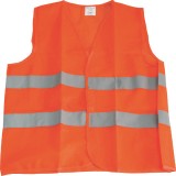 Cumpara ieftin Vesta reflectorizanta subtire, cu benzi semnalizare, portocalie, marimea L