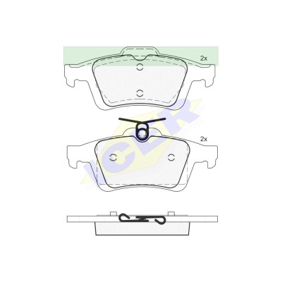 Placute frana spate Icer 181744 Citroen C5 2008-; Ford C-Max/Grand C-max 2007-2019, Focus II 2004-2011; Focus 3 2011-; Kuga, Tourneo/Transit Connect, foto