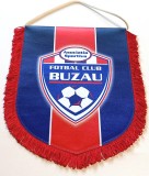 Fanion (de protocol) fotbal - AS FC BUZAU (dimensiuni 30x22 cm, fara franjuri)