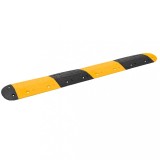 VidaXL Prag limitator de viteză galben&amp;negru, 226x32,5x4 cm, cauciuc