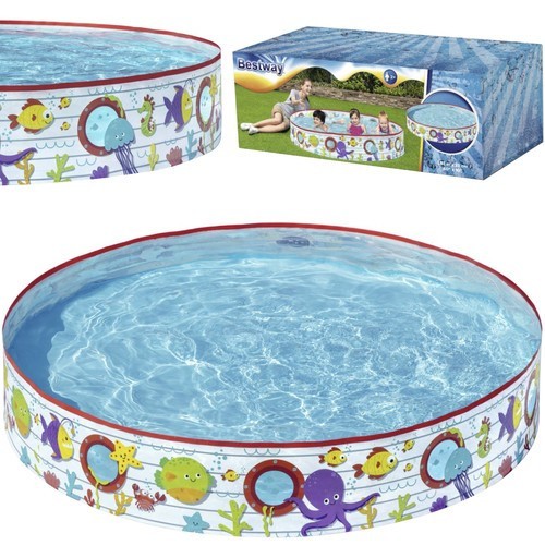 Piscină Expandabilă pentru Copii, 152 cm x 25 cm, Motive Marine