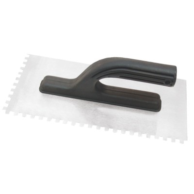 Gletiera inox cu zimti, maner plastic, 125 x 270 mm foto