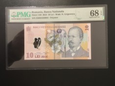 Romania 10 lei 2023 pick 119l grad 68 pmg