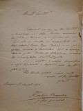 VALERIU BRANIȘTE Manuscris autograf, Memoriu și BIO-BIBLIOGRAFIE, dat&acirc;nd din anul 1892