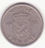 Norvegia 1 Krone 1957 - Haakon VII, Europa, Cupru-Nichel