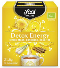 Ceai BIO detoxifiant cu lemongrass, papadie si lemn dulce, 12 plicuri - 21,6g Yogi Tea foto