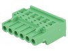 Conector Regleta Deconectabila 5mm 6 Pisti Mama Degson 2EDGKA-5.0-06P-14 10A 320V Poliamida 66 Verde UL94V-0