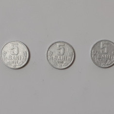 Lot 3 Monede Moldova - 5 Bani 1993 + 1995 + 1996 + BONUS 25 Bani 1995