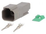 Conector cablu-cablu DT mufă tată 2 pini crimpat