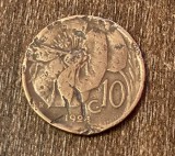 C50 - Moneda foarte veche - Italia - 10 centesimi - 1924