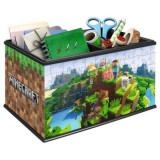 Puzzle 3D Cutie Depozitare Minecraft, 216 Piese, Ravensburger