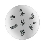 B27 plăcuţă de ştampilare nail art, INGINAILS