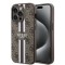 Husa originala Guess iPhone 15 Pro Hardcase 4G Printed Stripes MagSafe, maro, GUHMP15LP4RPSW