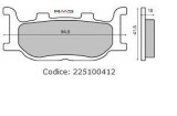 Placute frana (Sinter) Yamaha SR /TDR /XV /T-Max / FZ6/ XJ/ 125-1700 Skyliner 25... Cod Produs: MX_NEW 225100412RM