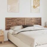 vidaXL Tăblie cap Pe perete natural 200 cm Lemn solid de tec 42024558