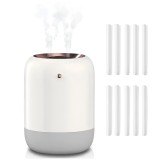 Umidificator de Aer Ultrasonic, cu Difuzor Aromaterapie, Afisaj LED, Sterilizare UV, Pulverizare Dubla, Portabil, pentru Casa, Birou si Masina, 1L Cap
