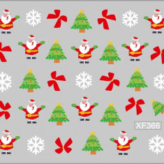 Sticker Nail Art Lila Rossa pentru Craciun, Revelion si Iarna XF366