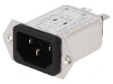 Conector alimentare AC soclu tată 10A 250VAC IEC 60320 5120