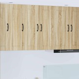 vidaXL Dulap de bucătărie cu raft 2 pcs Stejar Sonoma 30 x 31 x 80 cm 885360