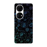 Husa compatibila cu Huawei Nova Y70 model Neon Art, Silicon, TPU, Viceversa, Transparent, Carcasa
