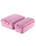 Set cutie de pranz roz 1.3L