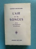 L&#039;air et les Songes Essai sur l&#039;imagination du movement / Gaston Bachelard Aerul si visele (in franceza)