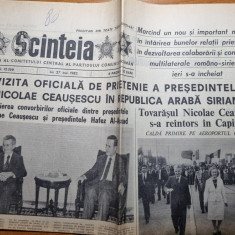 scanteia 27 mai 1982-ceausescu vizita in siria,minerii din comanesti bacau