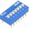 Intrerupator DIP, 2 pozitii, montare THT, 7 sectiuni, ECE - EDG107S