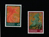 Natiunile Unite Vienna 1997-Simbol U.N.O.,2 valori,MNH,Mi.220-221, Organizatii internationale, Nestampilat